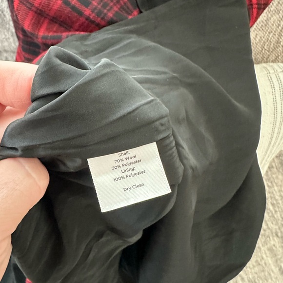 NWT Talbots Red Plaid A-Line Skirt - Picture 5 of 5